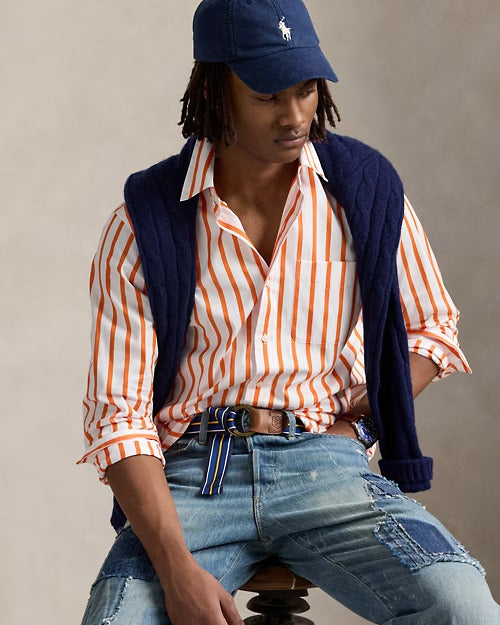 Ralph Lauren Classic Fit Striped Poplin Shirt