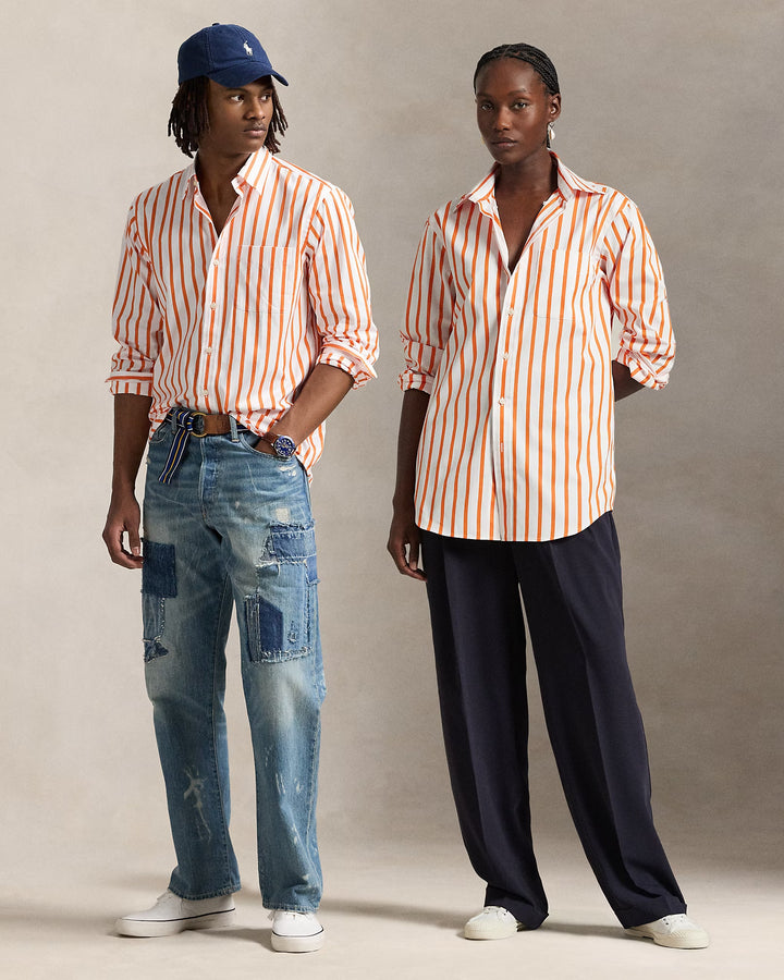 Ralph Lauren Classic Fit Striped Poplin Shirt
