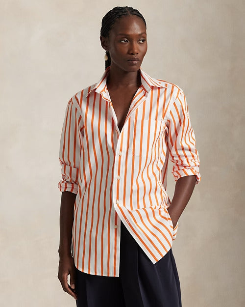 Ralph Lauren Classic Fit Striped Poplin Shirt