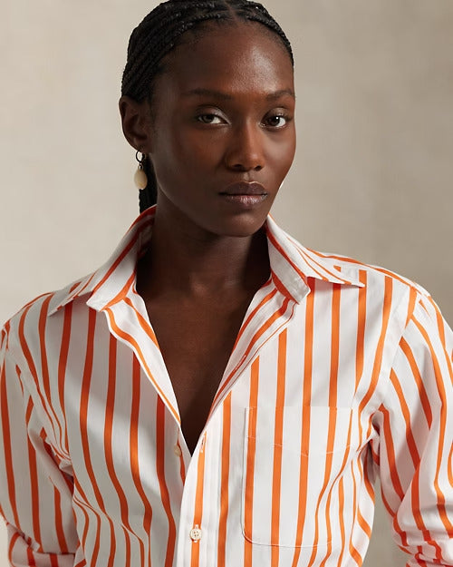 Ralph Lauren Classic Fit Striped Poplin Shirt
