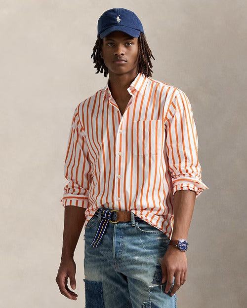 Ralph Lauren Classic Fit Striped Poplin Shirt