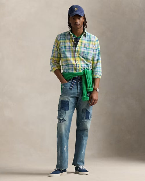 Ralph Lauren Classic Fit Plaid Oxford Shirt