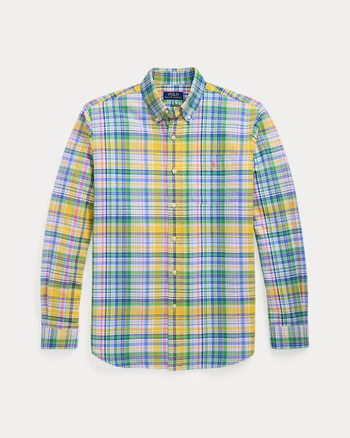 Ralph Lauren Classic Fit Plaid Oxford Shirt