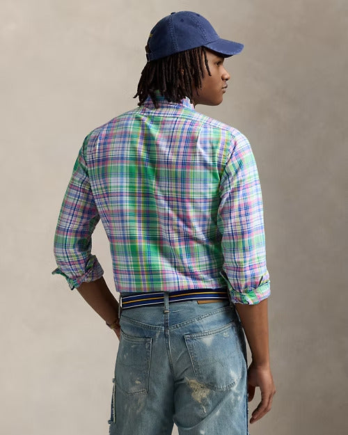 Ralph Lauren Classic Fit Plaid Oxford Shirt