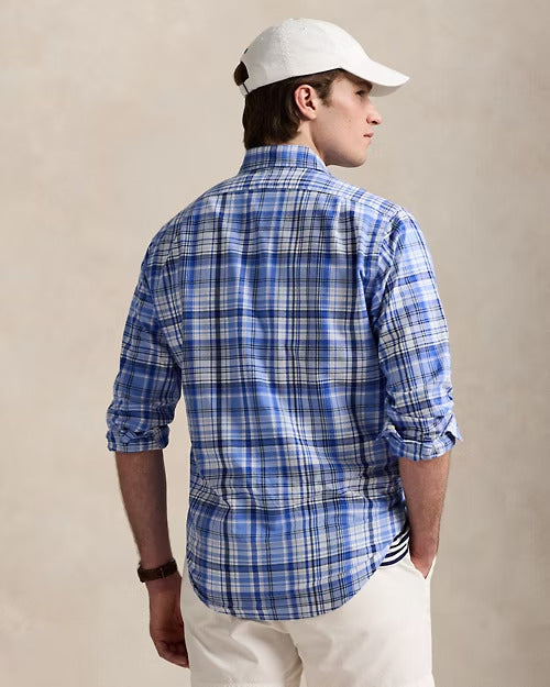 Ralph Lauren Classic Fit Plaid Oxford Shirt