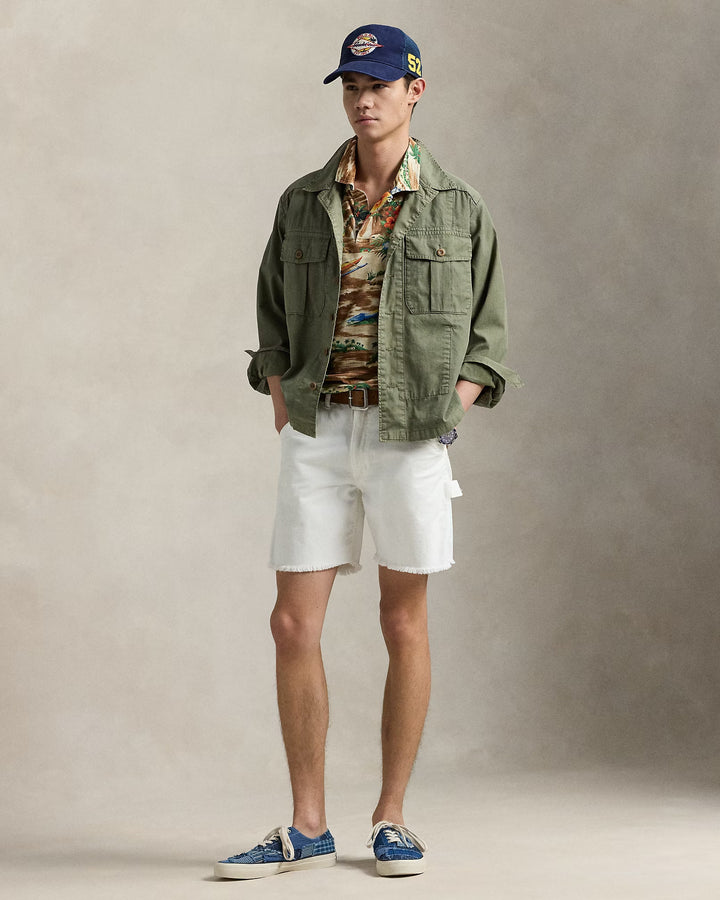 Ralph Lauren Classic Fit Tropical Linen-Cotton Polo