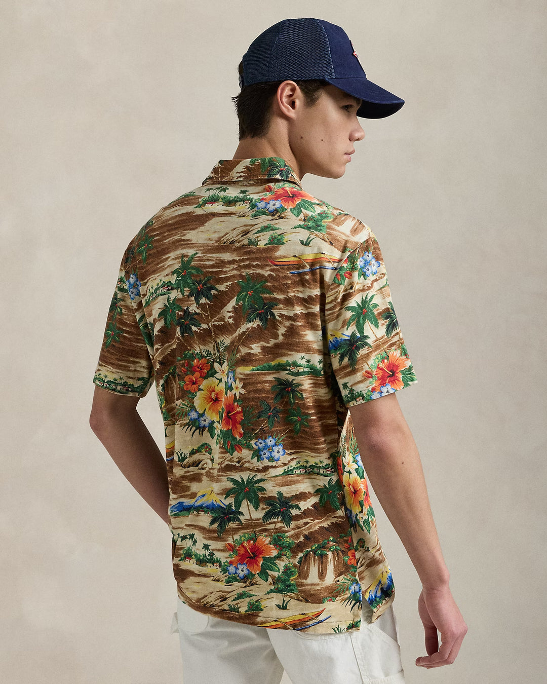 Ralph Lauren Classic Fit Tropical Linen-Cotton Polo