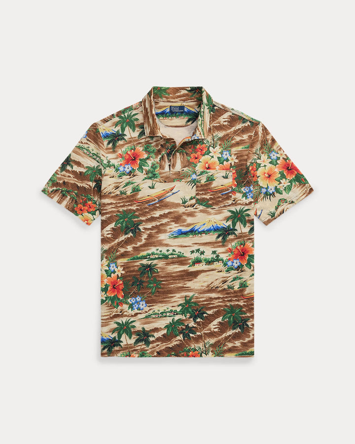 Ralph Lauren Classic Fit Tropical Linen-Cotton Polo