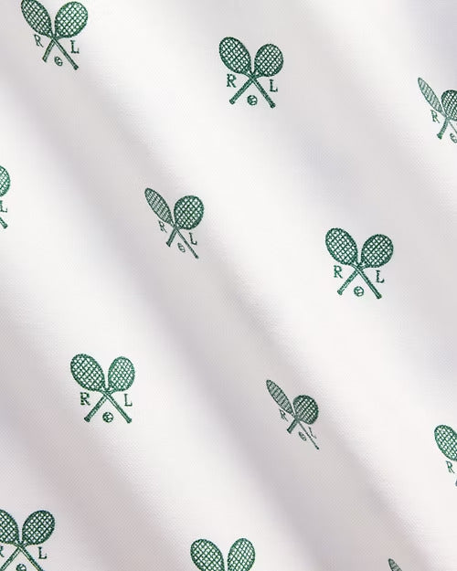 Ralph Lauren Classic Fit Racquet-Print Oxford Shirt
