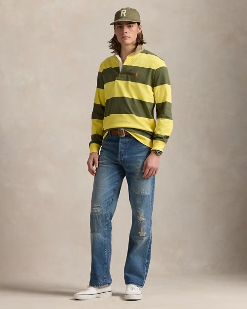 Ralph Lauren Classic Fit Khaki-Collar Rugby Shirt