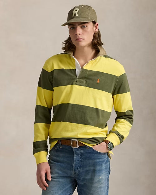 Ralph Lauren Classic Fit Khaki-Collar Rugby Shirt