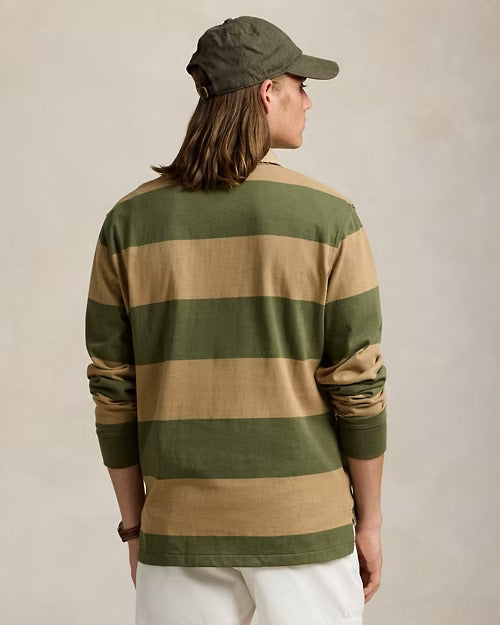 Ralph Lauren Classic Fit Khaki-Collar Rugby Shirt