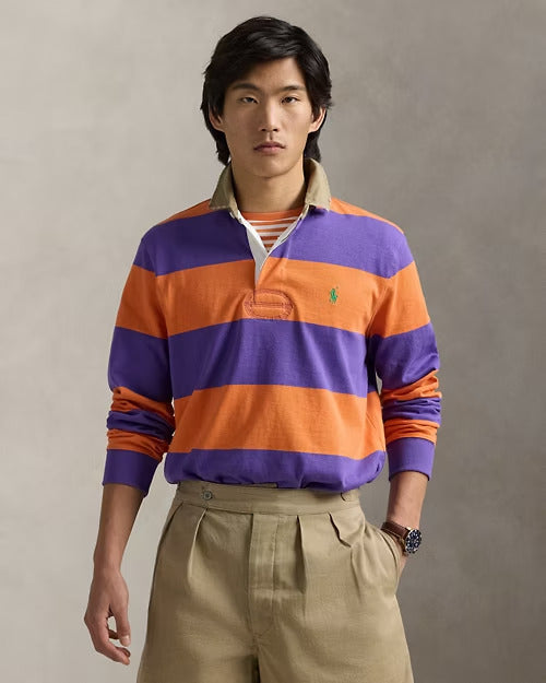 Ralph Lauren Classic Fit Khaki-Collar Rugby Shirt