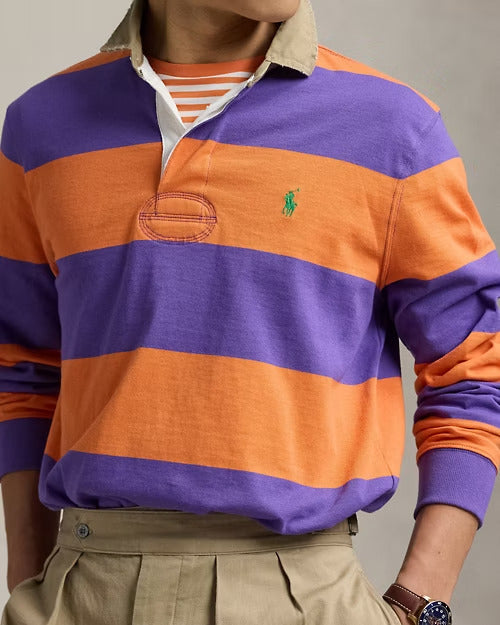 Ralph Lauren Classic Fit Khaki-Collar Rugby Shirt