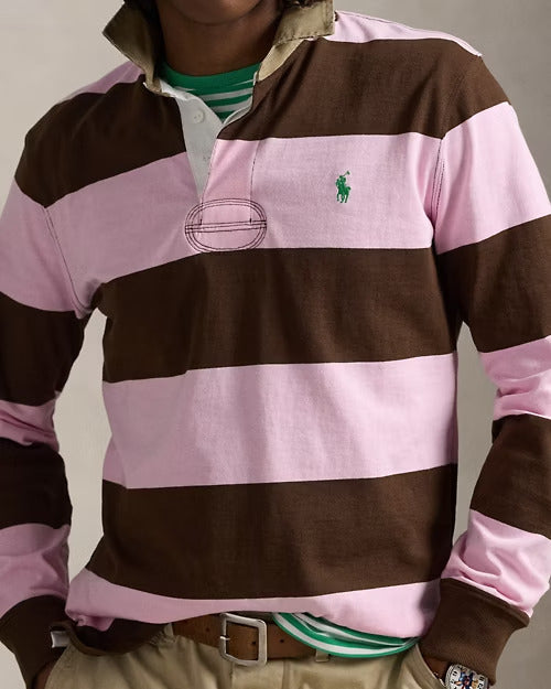 Ralph Lauren Classic Fit Khaki-Collar Rugby Shirt