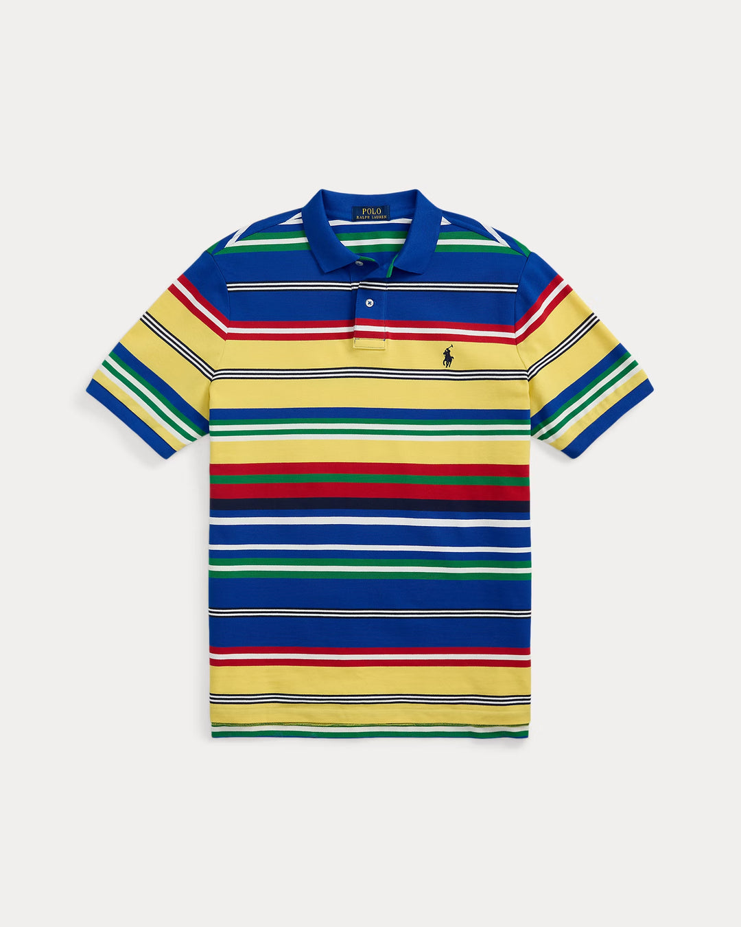 Ralph Lauren Classic Fit Striped Mesh Polo Shirt