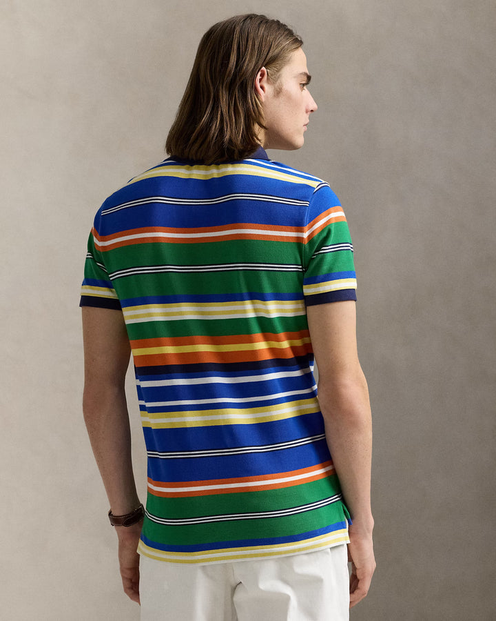 Ralph Lauren Classic Fit Striped Mesh Polo Shirt