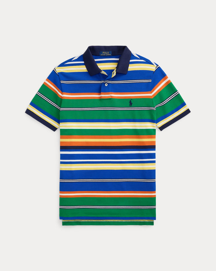 Ralph Lauren Classic Fit Striped Mesh Polo Shirt