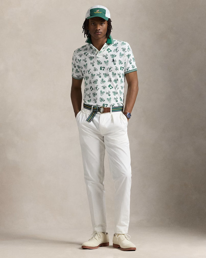 Ralph Lauren Classic Fit Print Mesh Polo Shirt