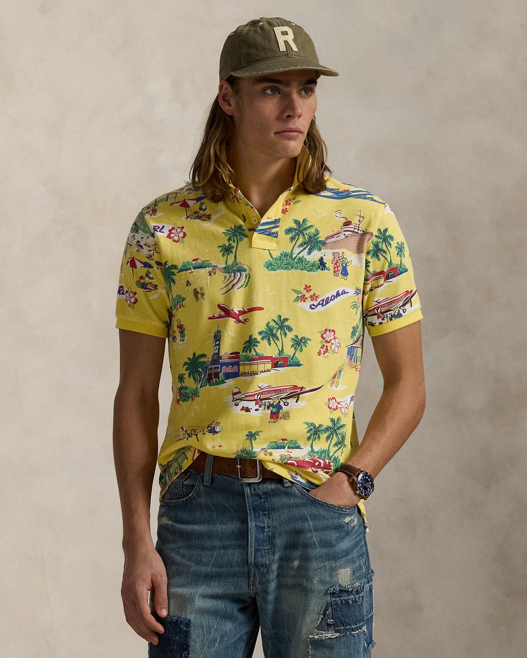 Ralph Lauren Classic Fit Polo Bear Mesh Polo Shirt