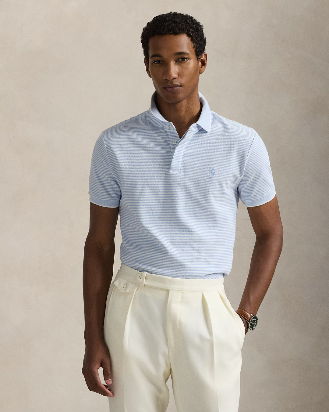 Ralph Lauren Classic Fit Stretch Oxford Mesh Polo