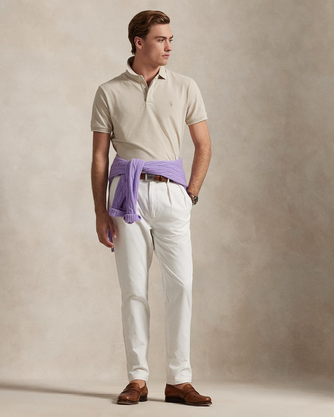 Ralph Lauren Classic Fit Stretch Oxford Mesh Polo