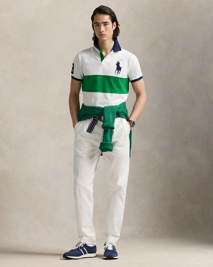 Ralph Lauren Custom Slim Fit Big Pony Mesh Polo Shirt