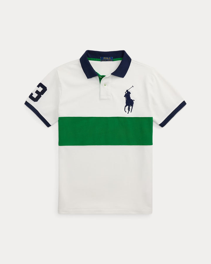 Ralph Lauren Custom Slim Fit Big Pony Mesh Polo Shirt