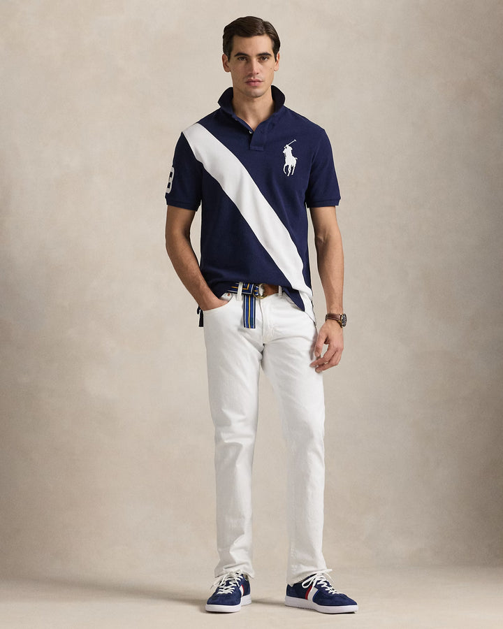 Ralph Lauren Custom Slim Fit Big Pony Mesh Polo Shirt