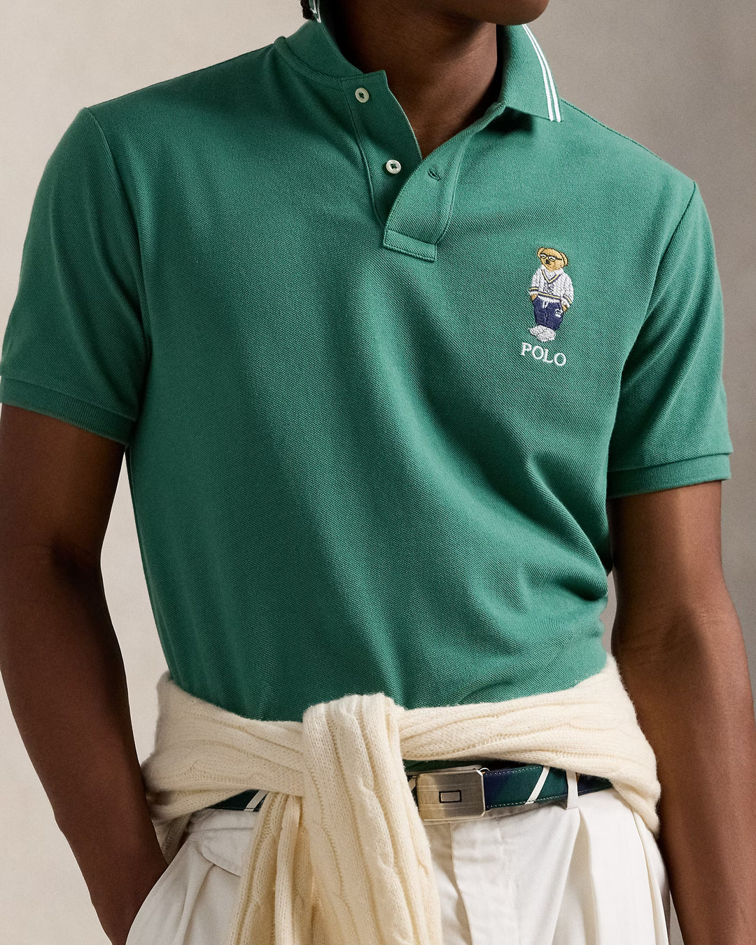 Ralph Lauren Classic Fit Polo Bear Mesh Polo Shirt