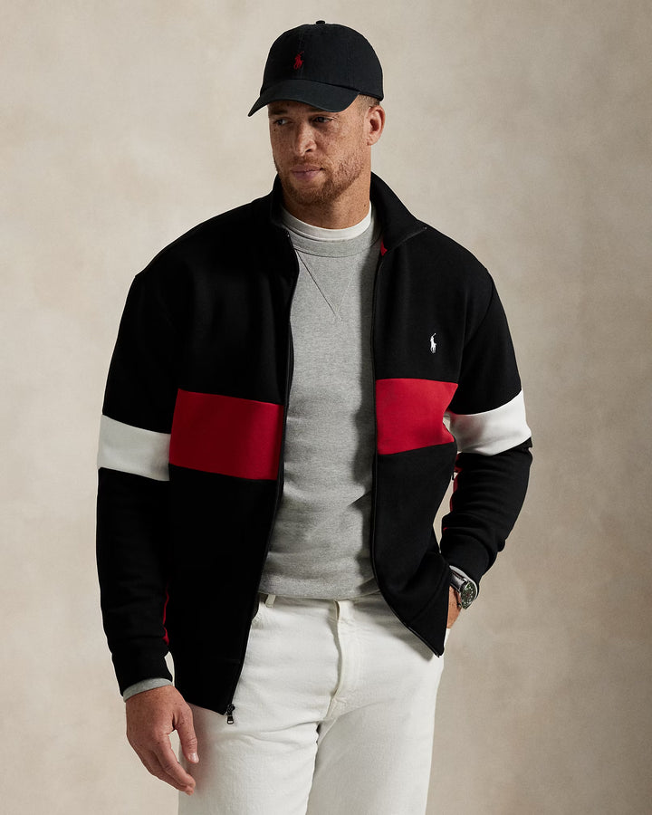 Ralph Lauren Double-Knit Mesh Track Jacket