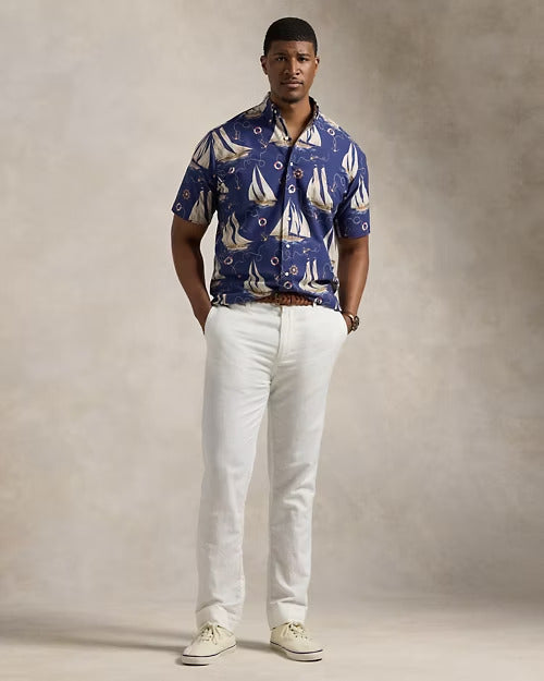 Ralph Lauren Nautical-Print Oxford Shirt