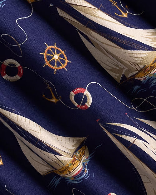 Ralph Lauren Nautical-Print Oxford Shirt