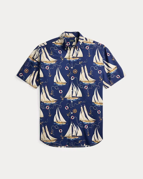 Ralph Lauren Nautical-Print Oxford Shirt