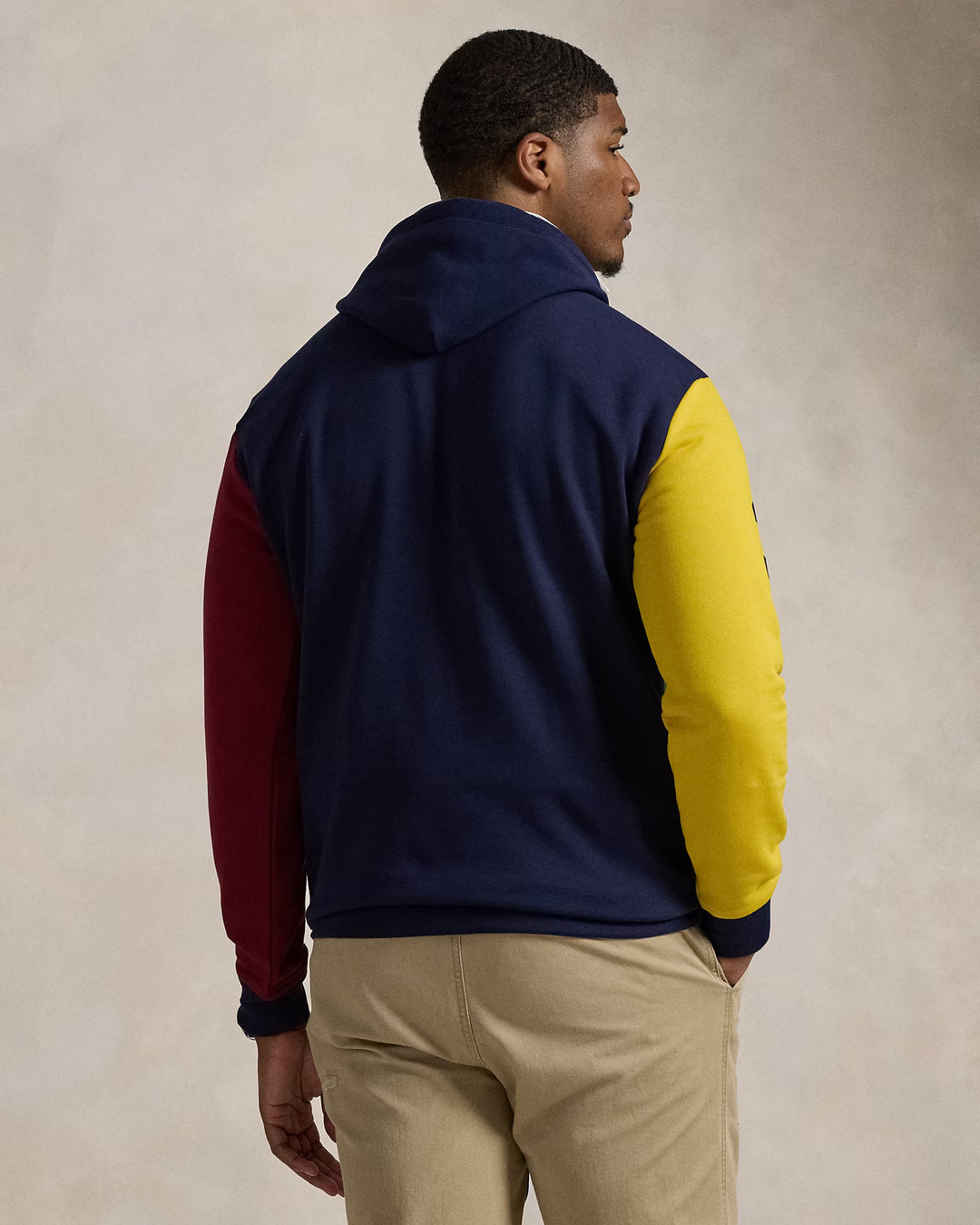 Ralph Lauren Big Pony Color-Blocked Fleece Hoodie