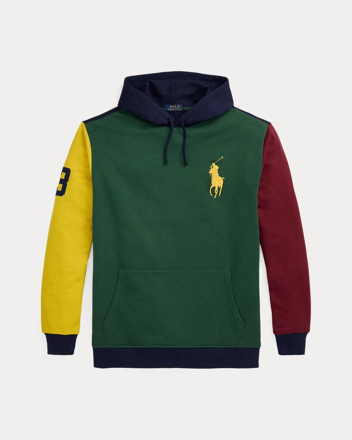 Ralph Lauren Big Pony Color-Blocked Fleece Hoodie