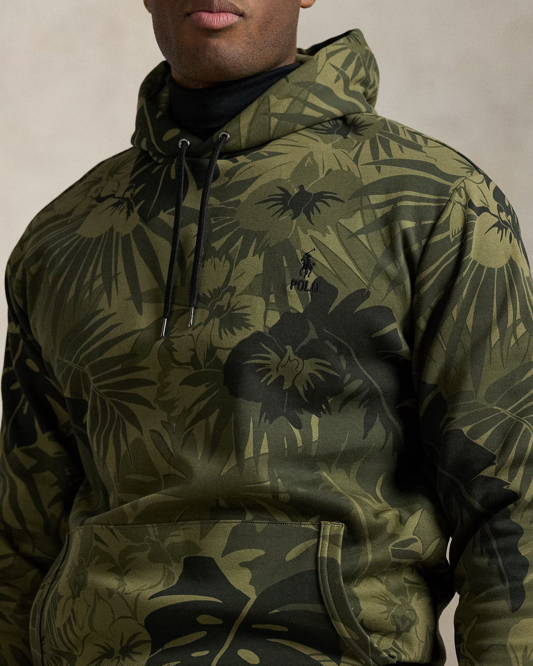 Ralph Lauren Palm-Camo Double-Knit Hoodie