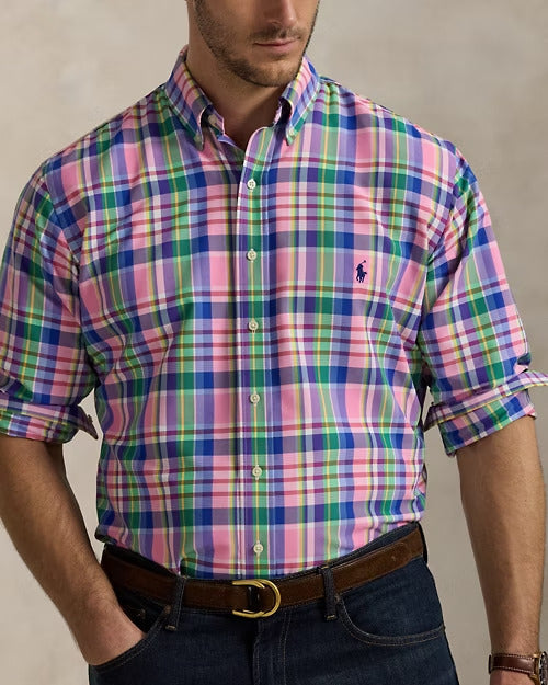 Ralph Lauren Plaid Performance Oxford Shirt