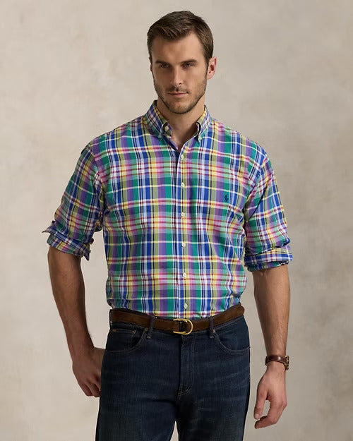 Ralph Lauren Plaid Performance Oxford Shirt