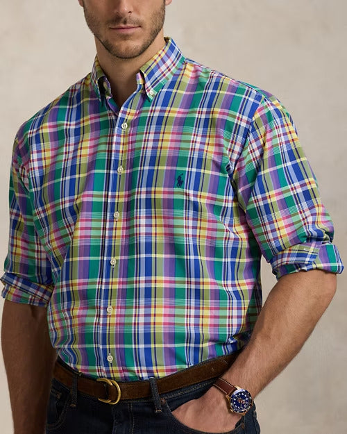 Ralph Lauren Plaid Performance Oxford Shirt
