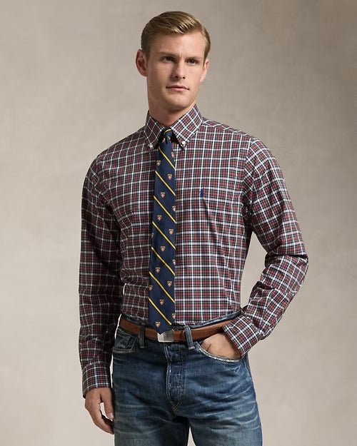 Ralph Lauren Classic Fit Plaid Poplin Shirt