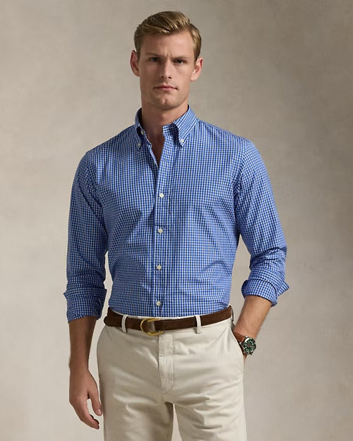 Ralph Lauren Classic Fit Plaid Poplin Shirt