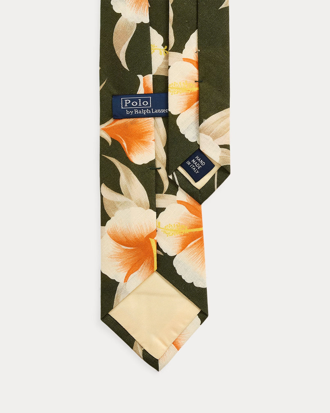 Ralph Lauren Hibiscus-Print Linen-Cotton Tie
