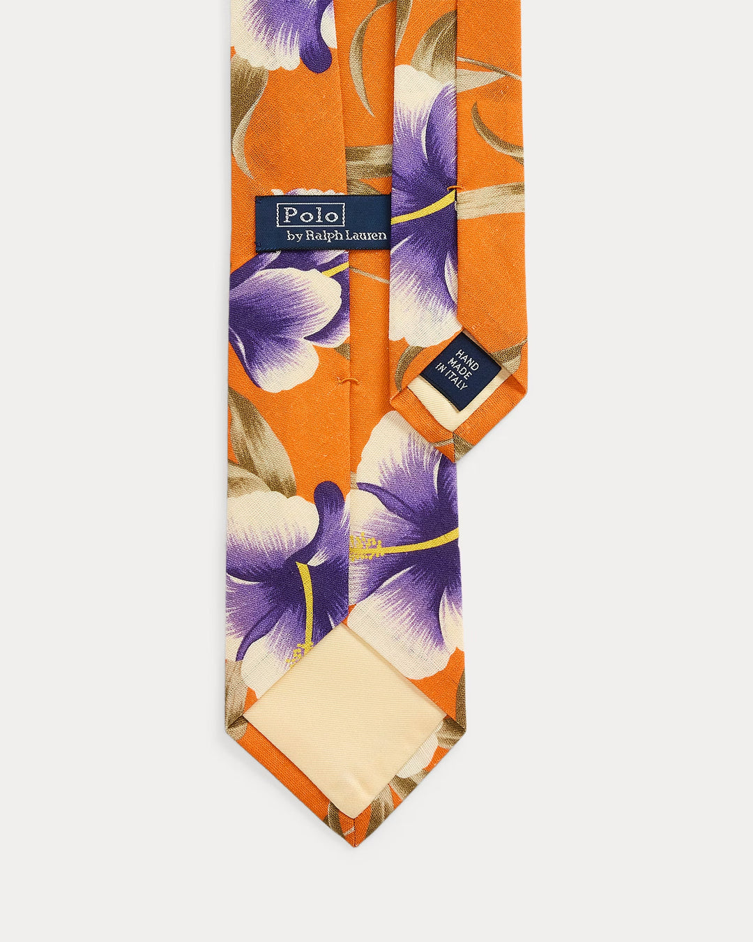 Ralph Lauren Hibiscus-Print Linen-Cotton Tie