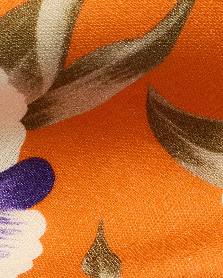 Ralph Lauren Hibiscus-Print Linen-Cotton Tie