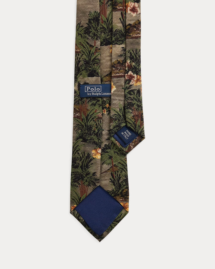 Ralph Lauren Island-Print Wool Tie