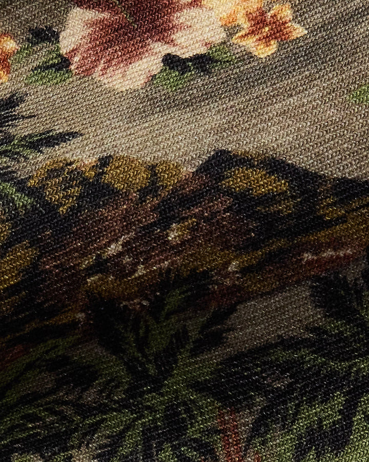 Ralph Lauren Island-Print Wool Tie