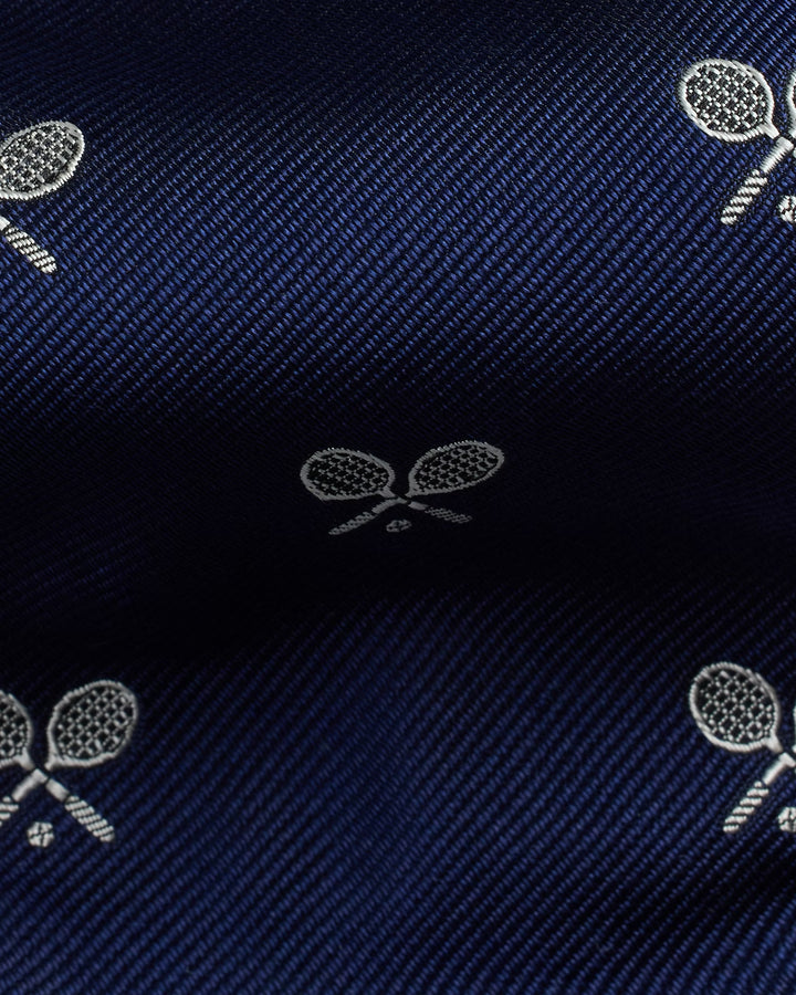 Ralph Lauren Tennis-Racquet Silk Repp Tie