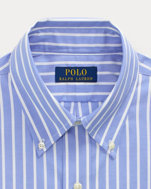 Ralph Lauren Custom Fit Striped Pinpoint Oxford Shirt