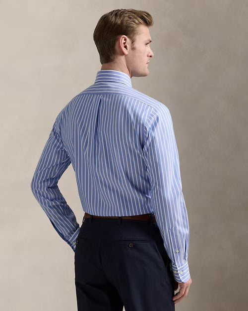 Ralph Lauren Custom Fit Striped Pinpoint Oxford Shirt